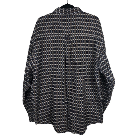 Vintage The Territory Ahead XXL Button Up Shirt Plaid Heavyweight 80s 90s Retro - Picture 2 of 11